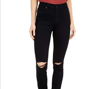 PAIGE black distressed jeans size 27 skinny fit